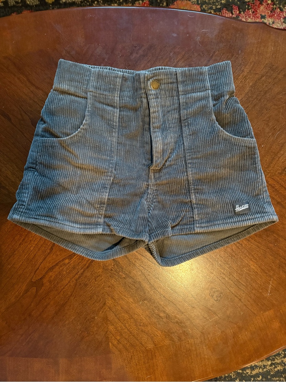 Hammies Corduroy High-Waist Shorts in grey